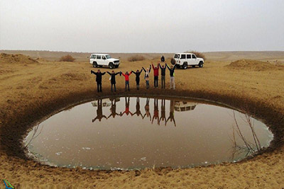 آفرود در کویر مرنجاب